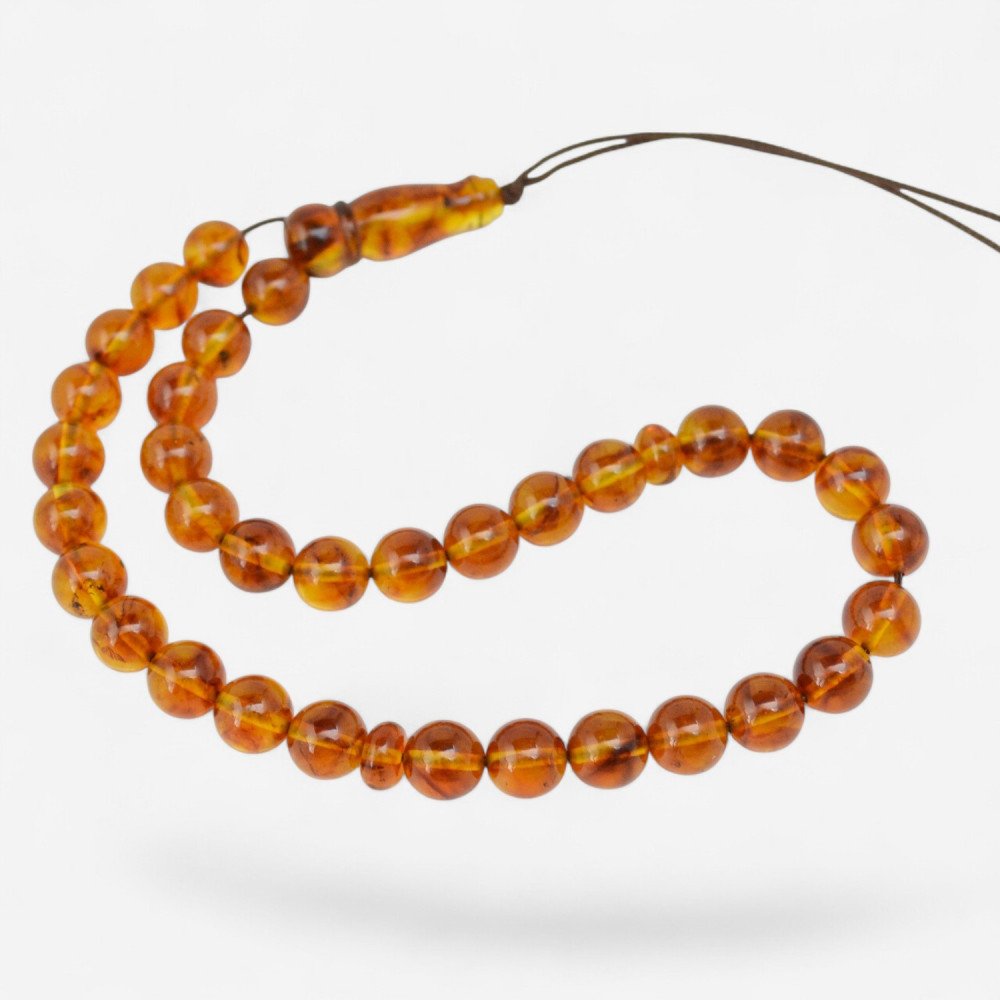 Modified amber rosary Daily dhikr gift idea-Islamic Prayer rosary-Amber rosaries
