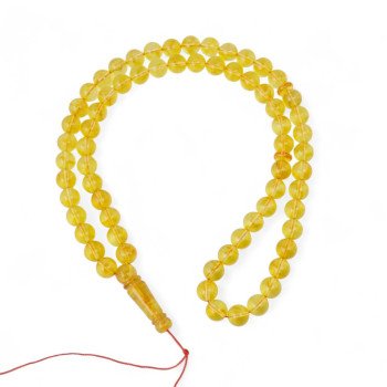 Pressed amber rosary - Tasbih travel gift idea-Islamic Prayer rosary-Amber rosaries