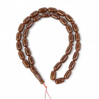 Pressed amber rosary - Halal love gift idea-Islamic Prayer rosary-Amber rosaries
