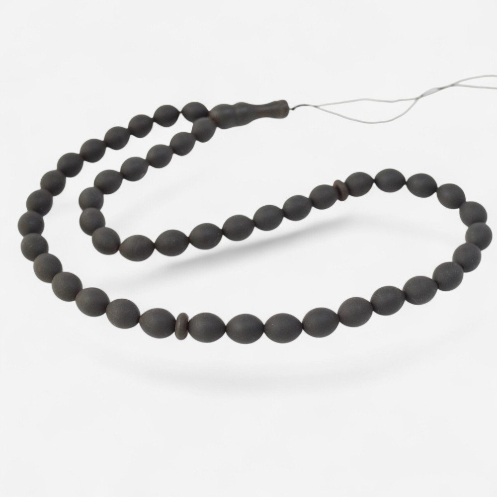 45 prayer beads rosary with pressed amber-Islamic Prayer rosary-Amber rosaries