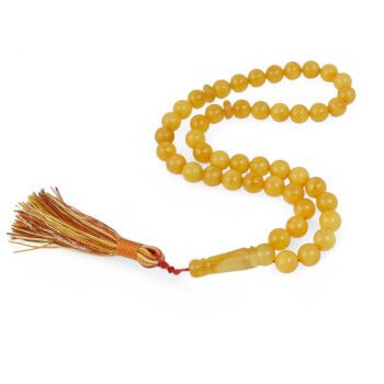 45 Amber Rosary Pressed Beads – Tesbih Perfect Gift-Islamic Prayer rosary-Amber rosaries