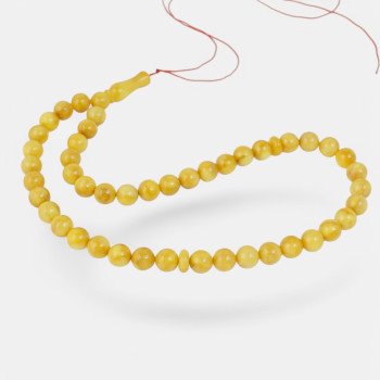 Pressed amber rosary - Dhikr accessory gift idea-Islamic Prayer rosary-Amber rosaries