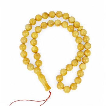 Pressed amber rosary - Dhikr accessory gift idea-Islamic Prayer rosary-Amber rosaries