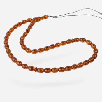 45 beads muslim rosary with pressed amber-Islamic Prayer rosary-Amber rosaries