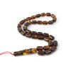 Pressed amber rosary - Islamic wedding gift idea-Islamic Prayer rosary-Amber rosaries