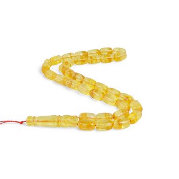 Yellow Amber misbaha - Ramadan gift idea-Islamic Prayer rosary-Amber rosaries