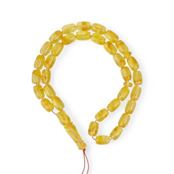 Yellow Amber misbaha - Ramadan gift idea-Islamic Prayer rosary-Amber rosaries