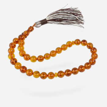 Zikr Focused pressed Amber Rosary-Islamic Prayer rosary-Amber rosaries