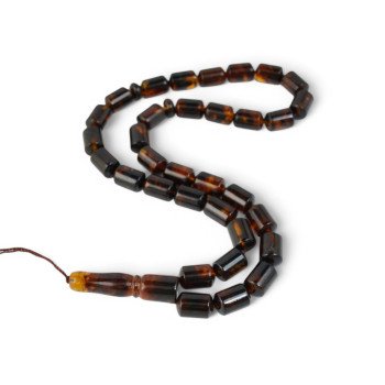 Modern pressed amber tasbih – For Young Muslims-Islamic Prayer rosary-Amber rosaries