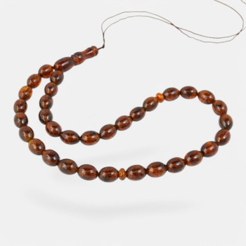 Pressed Amber Sibha – Ottoman Style-Islamic Prayer rosary-Amber rosaries