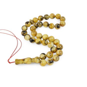 Pressed Amber Tasbeeh – For Deep Meditation-Islamic Prayer rosary-Amber rosaries