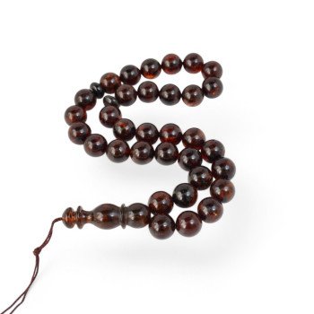 Islamic Meditation Beads – Pressed Amber Look-Islamic Prayer rosary-Amber rosaries