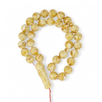 Pressed Amber Resin Tasbih – Spiritual Energy-Islamic Prayer rosary-Amber rosaries