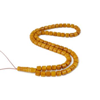 66 Amber Prayer Beads – Rosary Pressed Beads-Islamic Prayer rosary-Amber rosaries
