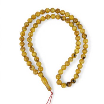 Traditional Tasbih – Pressed Amber Feel-Islamic Prayer rosary-Amber rosaries