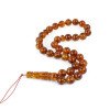 Elegant Misbaha – Pressed Amber Beads-Islamic Prayer rosary-Amber rosaries