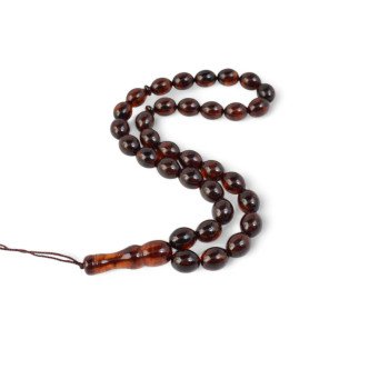 Pressed amber rosary - For Daily Islamic Use-Islamic Prayer rosary-Amber rosaries