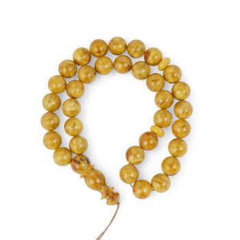 Meditation Beads Pressed amber rosary-Islamic Prayer rosary-Amber rosaries