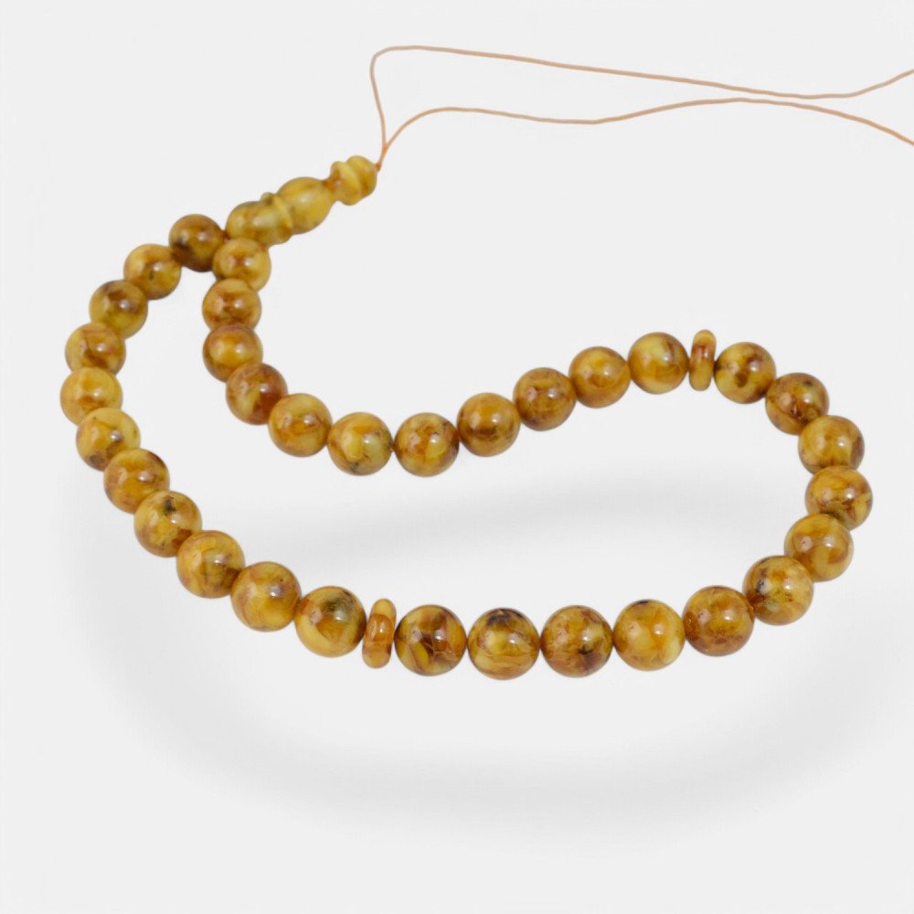 Islamic Gift – Pressed Amber Prayer Beads-Islamic Prayer rosary-Amber rosaries