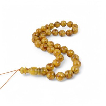 Islamic Gift – Pressed Amber Prayer Beads-Islamic Prayer rosary-Amber rosaries
