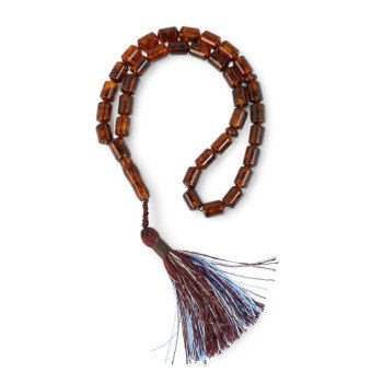 Ramadan Gift – Pressed Amber Misbaha-Islamic Prayer rosary-Amber rosaries