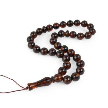 Pressed Amber Dhikr rosary – 33 beads-Islamic Prayer rosary-Amber rosaries