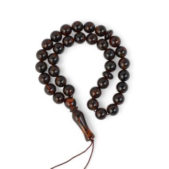 Pressed Amber Dhikr rosary – 33 beads-Islamic Prayer rosary-Amber rosaries