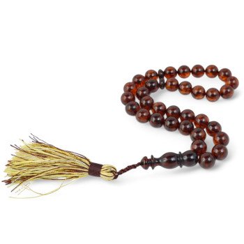 Spiritual rosary with Baltic amber-Islamic Prayer rosary-Amber rosaries