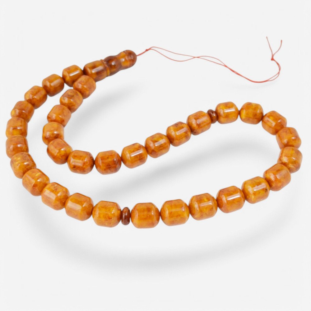 Pressed prayer beads for Eid gift-Islamic Prayer rosary-Amber rosaries