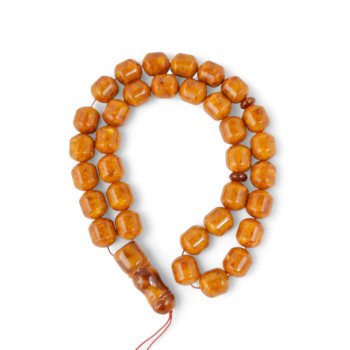 Pressed prayer beads for Eid gift-Islamic Prayer rosary-Amber rosaries