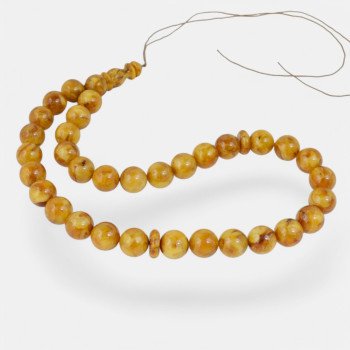 Unique amber prayer rosary gift - Pressed beads-Islamic Prayer rosary-Amber rosaries