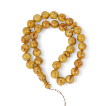 Unique amber prayer rosary gift - Pressed beads-Islamic Prayer rosary-Amber rosaries