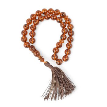 Amber tasbih prayer - Pressed amber rosary-Islamic Prayer rosary-Amber rosaries