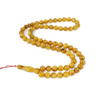 66 Tasbeeh Rosary - Pressed Amber Rosary-Islamic Prayer rosary-Amber rosaries
