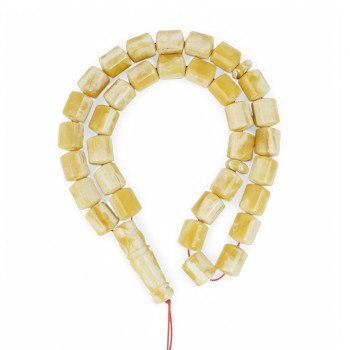 Pressed amber rosary - May This Prayer Be Your Light-Islamic Prayer rosary-Amber rosaries