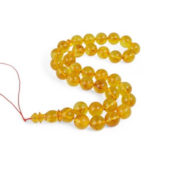 Pressed amber rosary - Baltic amber religious rosary-Islamic Prayer rosary-Amber rosaries