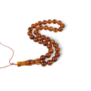 Pressed Amber Rosary - Perfect for Spiritual Reflection-Islamic Prayer rosary-Amber rosaries