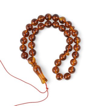 Pressed Amber Rosary - Perfect for Spiritual Reflection-Islamic Prayer rosary-Amber rosaries