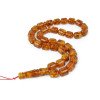 Muslim tasbih Prayer rosary with pressed amber beads-Islamic Prayer rosary-Amber rosaries