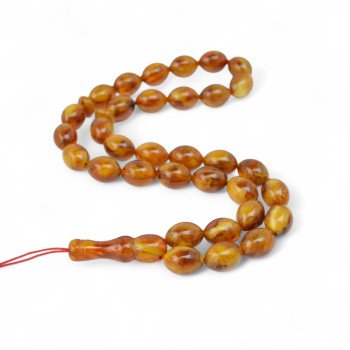 Pressed Amber Rosary - Ramadan Blessings-Islamic Prayer rosary-Amber rosaries
