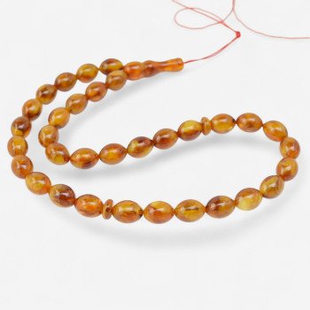 Pressed Amber Rosary - Ramadan Blessings-Islamic Prayer rosary-Amber rosaries