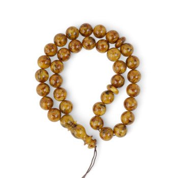 Muslim prayer beads pressed amber rosary-Islamic Prayer rosary-Amber rosaries