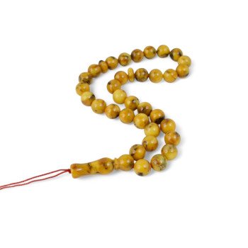 Luxury pressed Baltic amber rosary-Islamic Prayer rosary-Amber rosaries