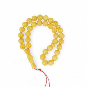 Muslim prayer beads - Amber rosary with pressed beads-Islamic Prayer rosary-Amber rosaries