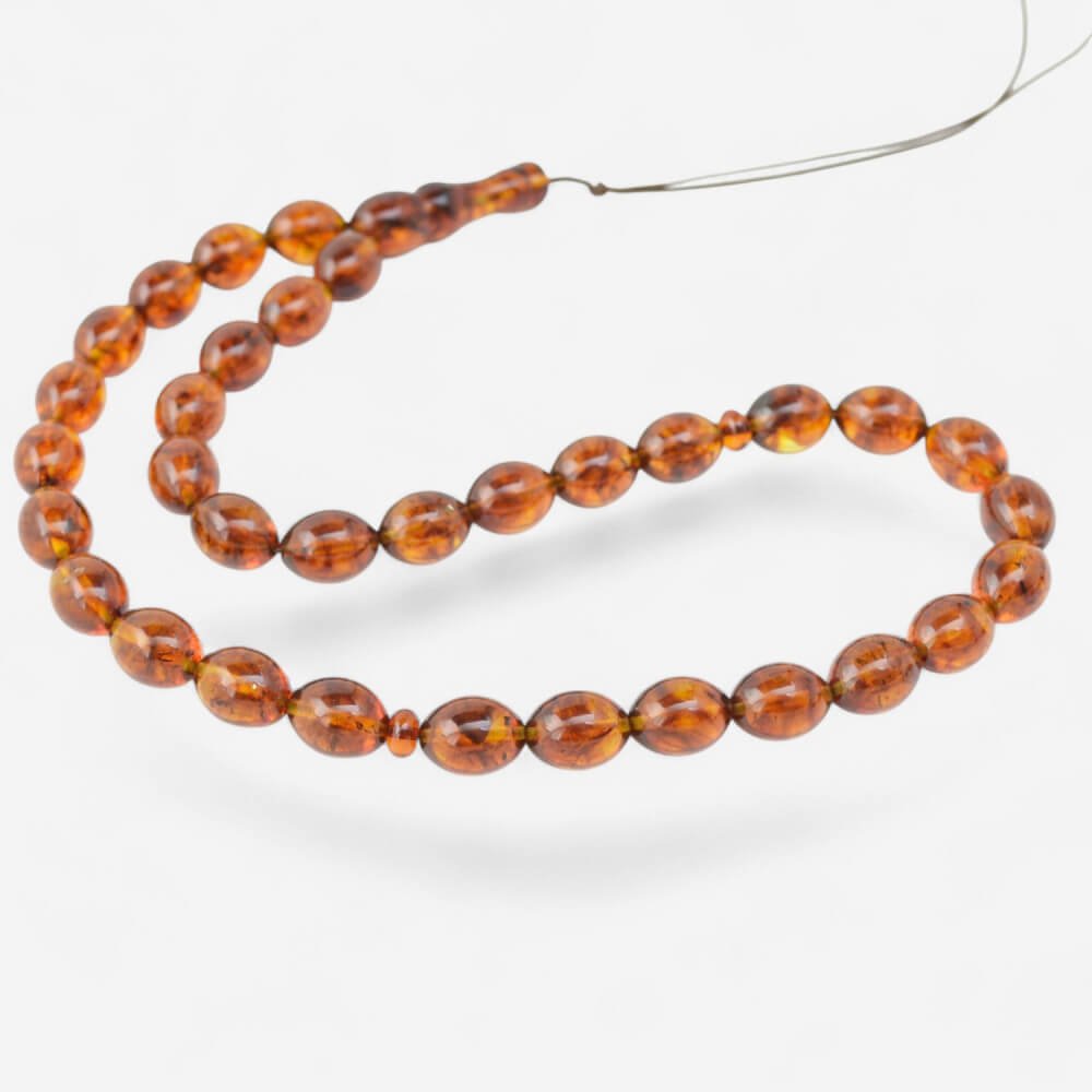 Amber Damla Tesbih – Modified Prayer 33 beads-Islamic Prayer rosary-Amber rosaries