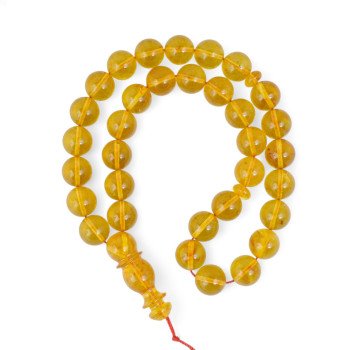 Baltic prayer rosary - with Pressed amber beads-Islamic Prayer rosary-Amber rosaries
