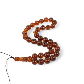 Real pressed amber rosary for muslims-Islamic Prayer rosary-Amber rosaries