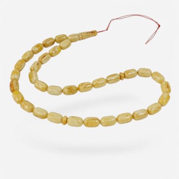 Pressed amber tasbih 33 beads rosary-Islamic Prayer rosary-Amber rosaries