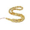 Pressed amber rosary - amber prayer jewelry-Islamic Prayer rosary-Amber rosaries