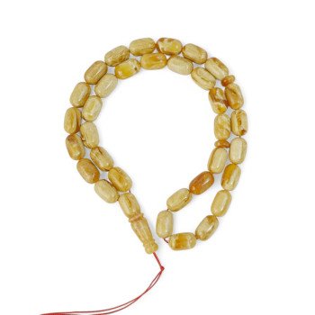 Pressed amber rosary - amber prayer jewelry-Islamic Prayer rosary-Amber rosaries